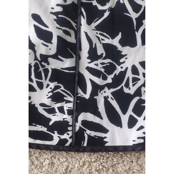 Susan Graver Black & White  Flowy Boho Full Pull-On Midi Skirt 2X Career Church - Picture 4 of 4